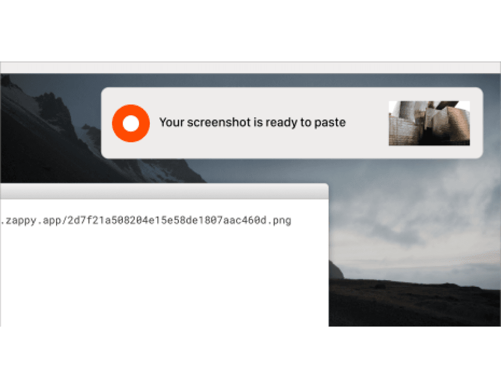 Zappy - Share the upload as a URL