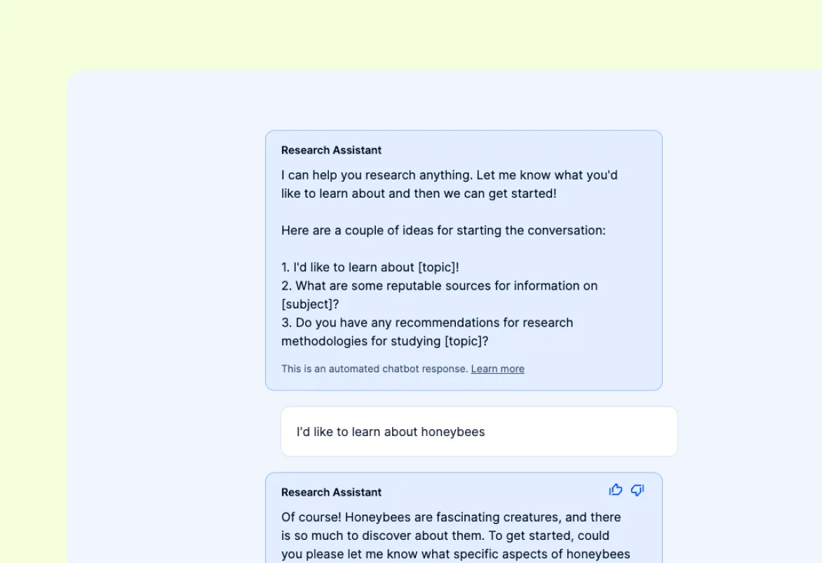 Forschungsassistent KI-Chatbot mit OpenAI
