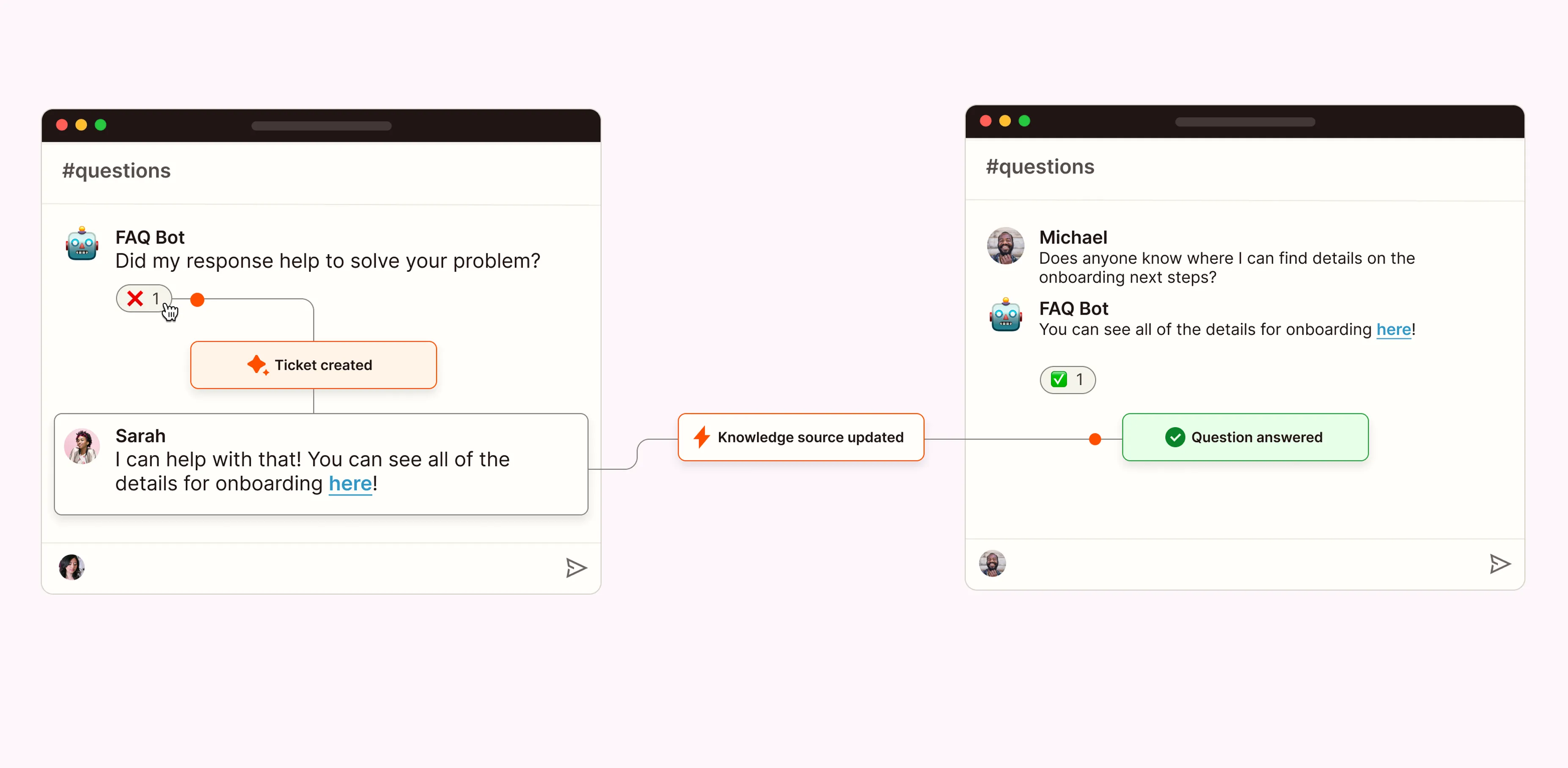 HR support AI help desk assistant 