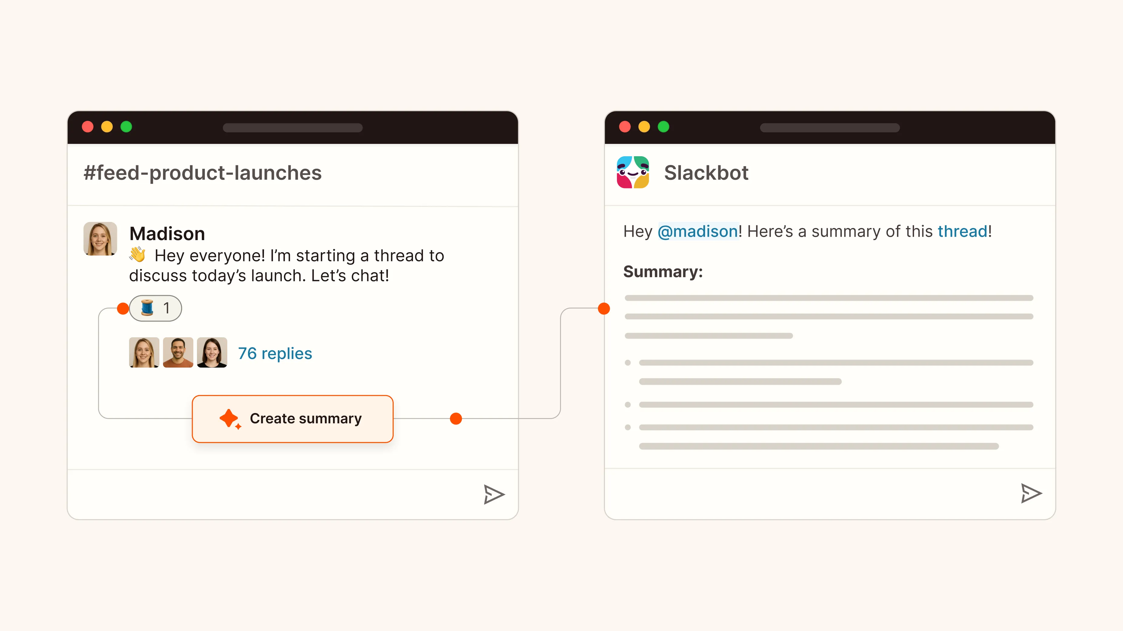 Vorschaubild der Slack-Thread-Zusammenfassung