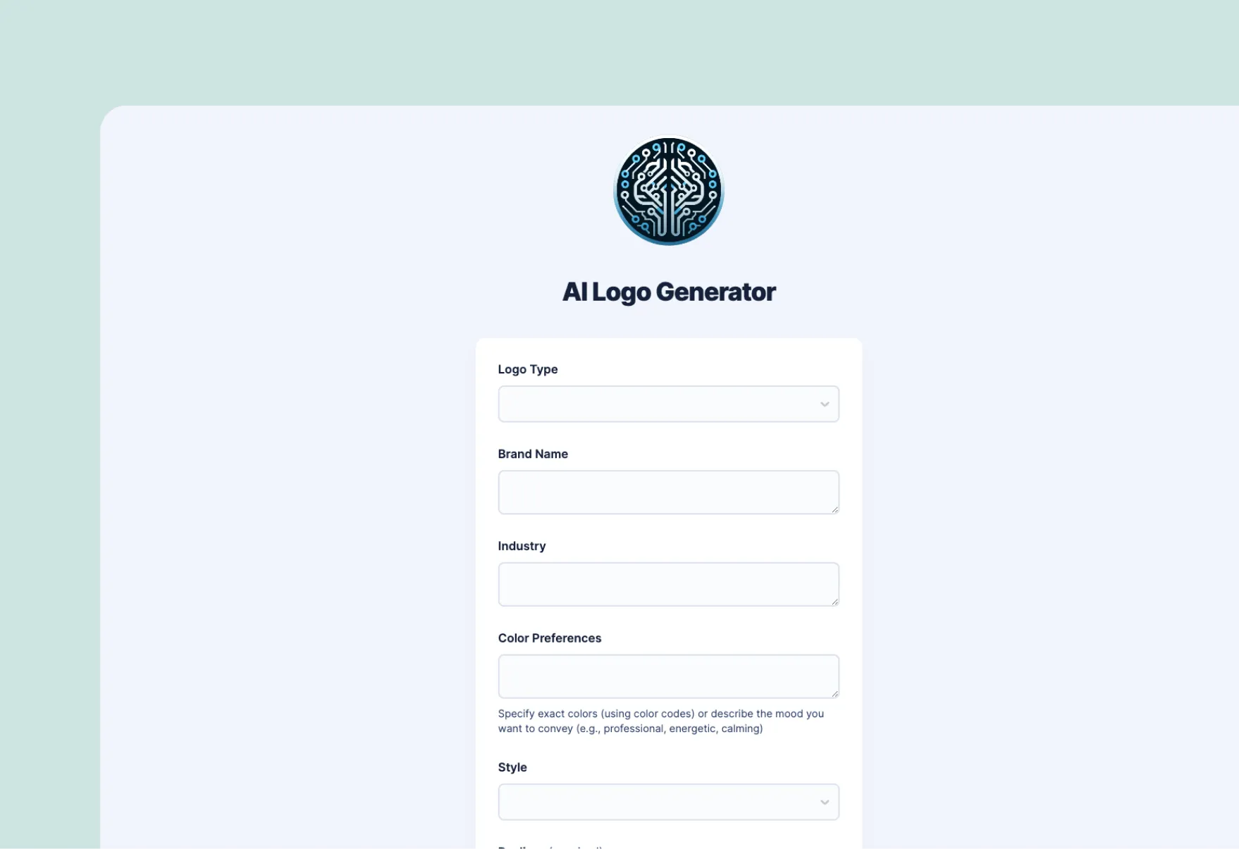 Vorschau des KI-Logo-Generators