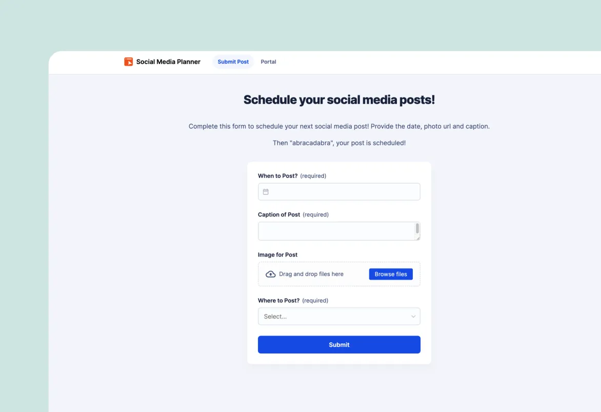 Vorschau-Bild für Social Media Planner