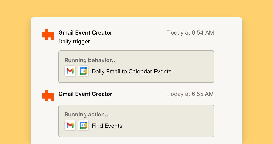 Gmail-Ereignis-Ersteller