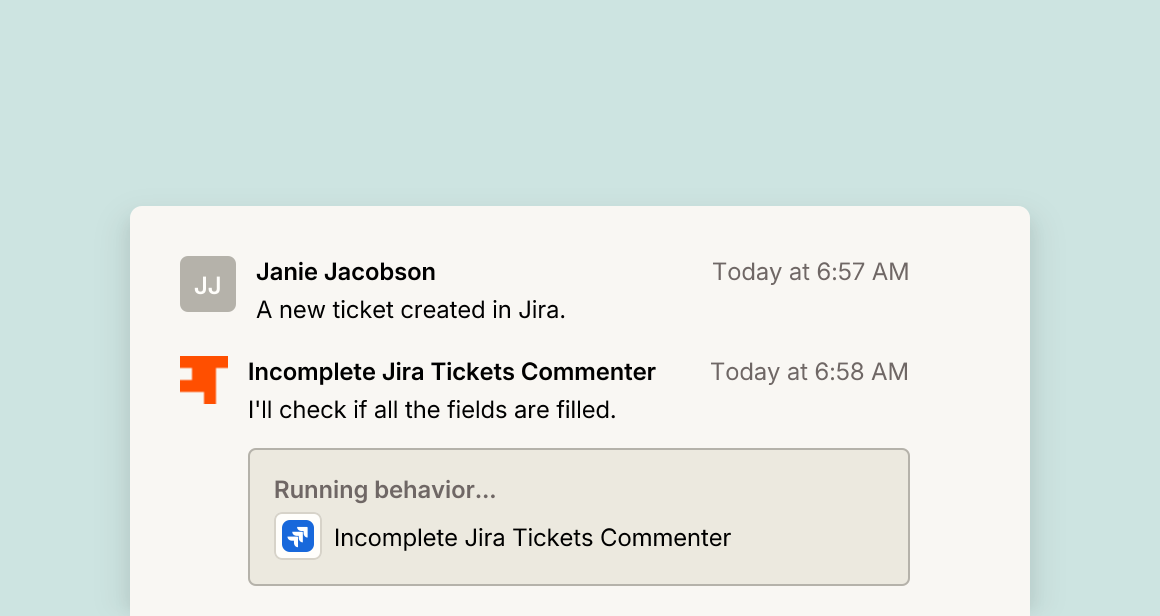 Kommentator unvollständiger Jira-Tickets
