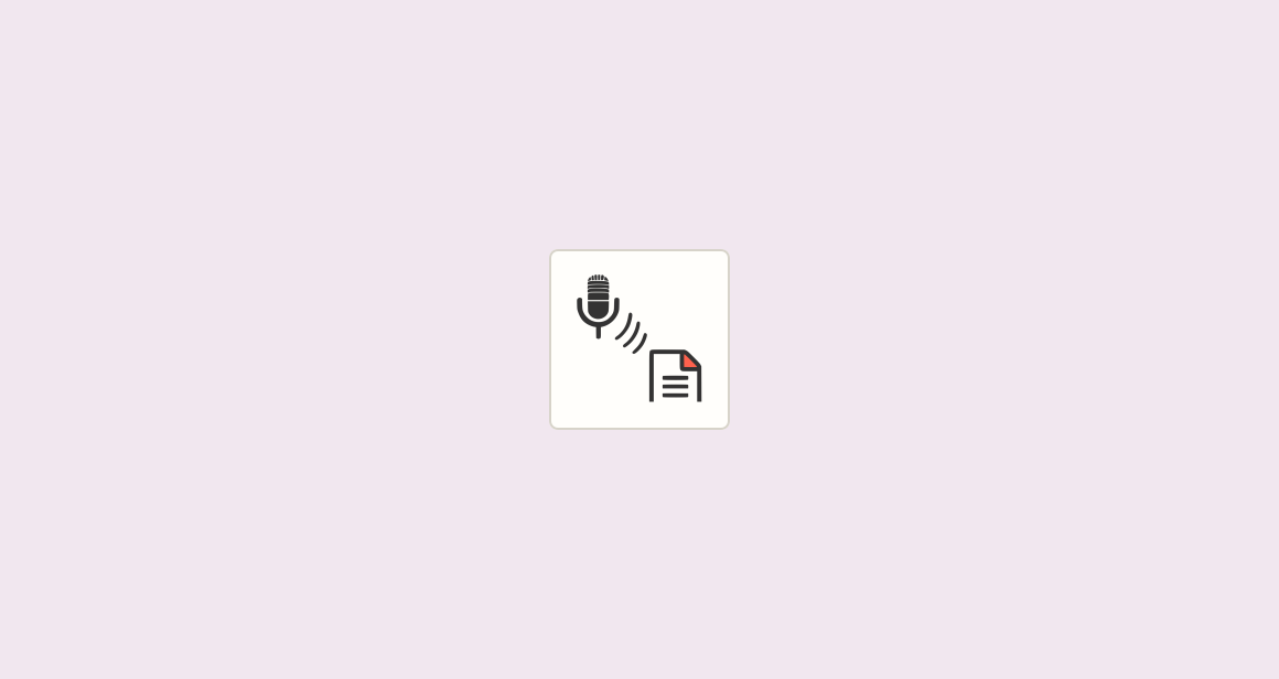 Convert Audio to PDF Transcript and Email Link