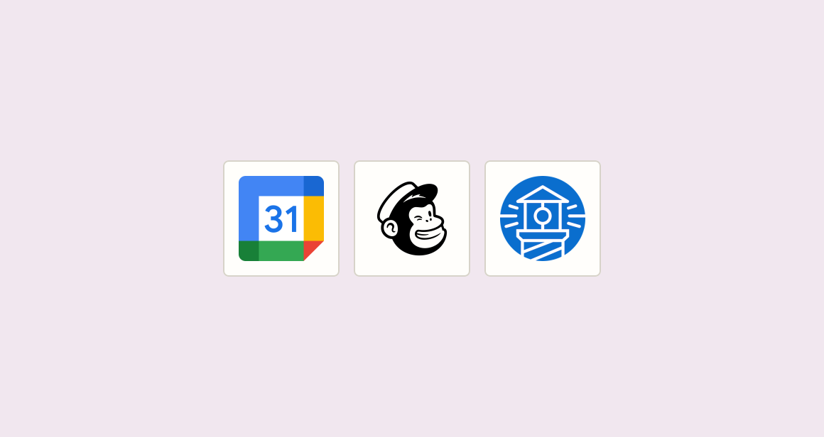 Add booking contacts to mailing list and calendar