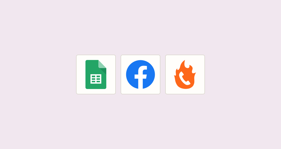 Add Facebook leads to call list and Google sheet