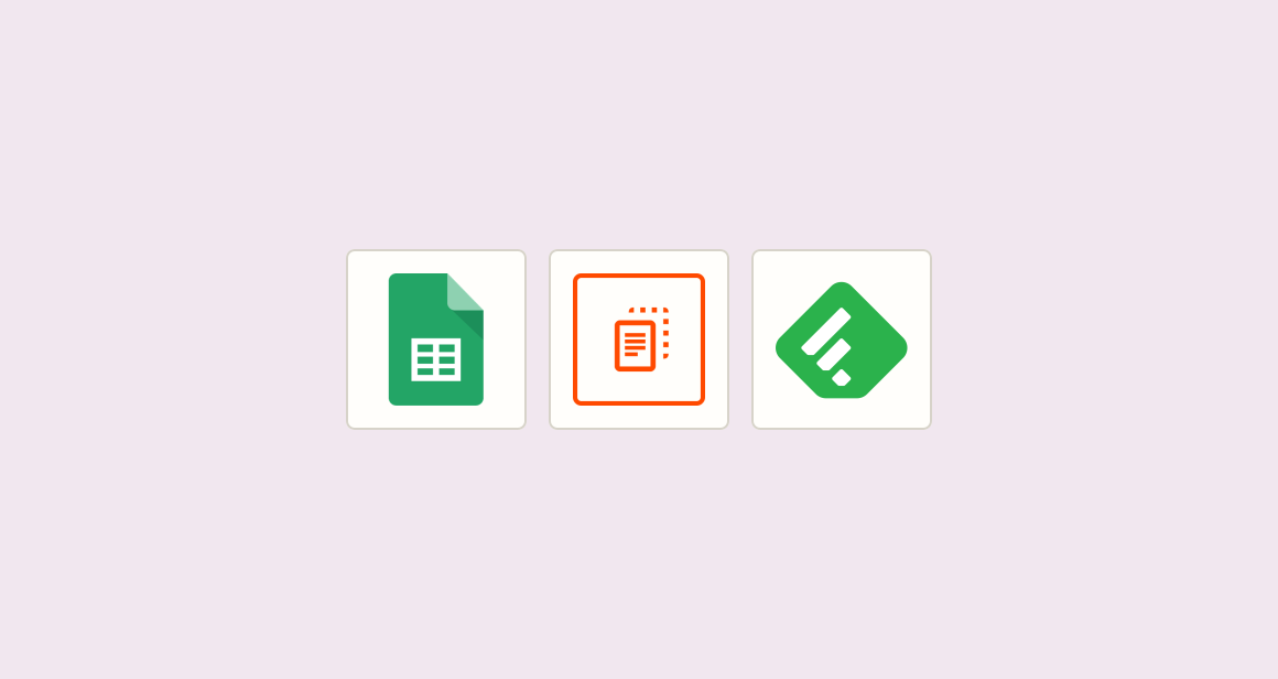 Add parsed feed articles to your editorial spreadsheet