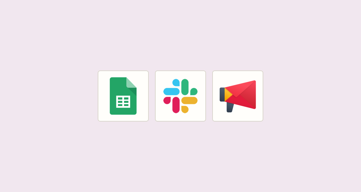 Add spreadsheet contacts to campaign lists and alert managers before send