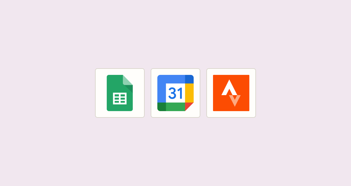 Create calendar events and log activities to sheet
