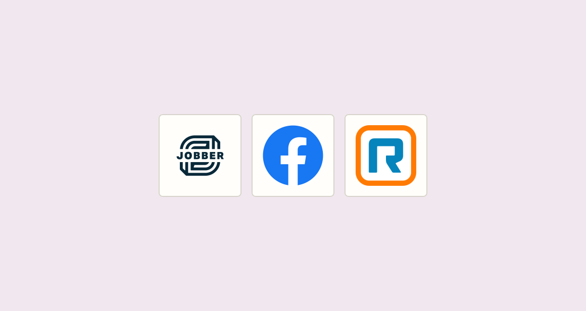 Create client records and job requests from social leads