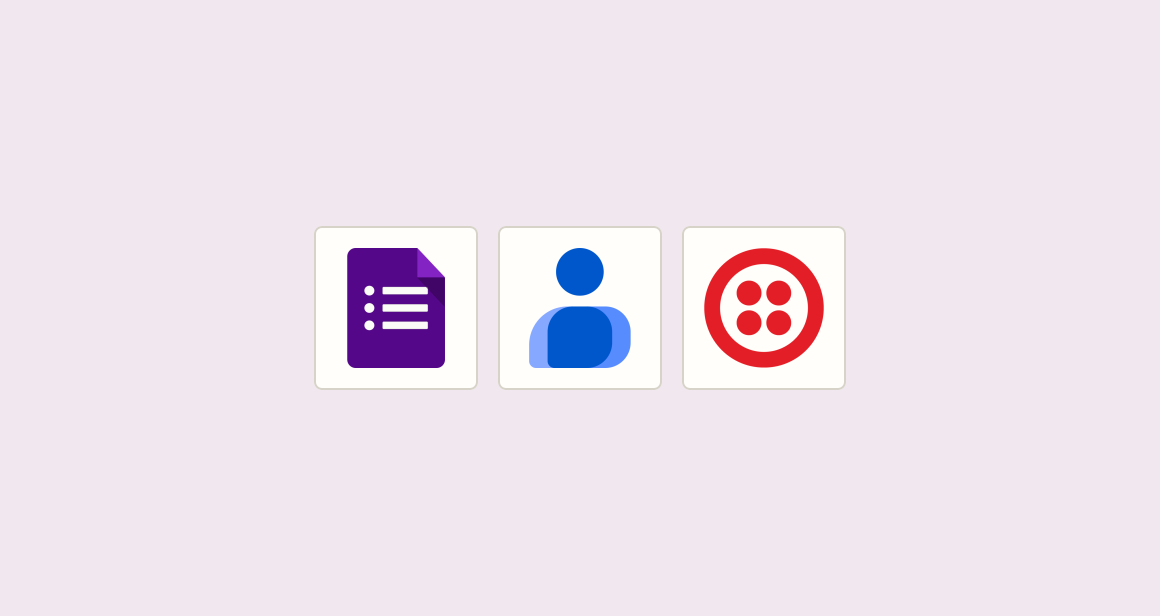 Create contact from sign-ups and send SMS alert