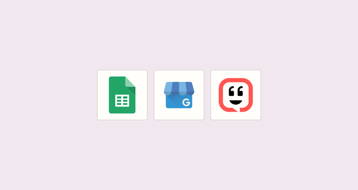 Create conversation from new reviews and log to sheet