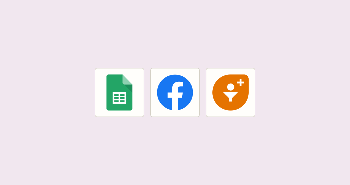 Create CRM contacts from paid social leads and log to master sheet