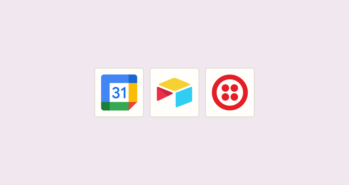 Create event records from calendar invites for project coordinators before standup
