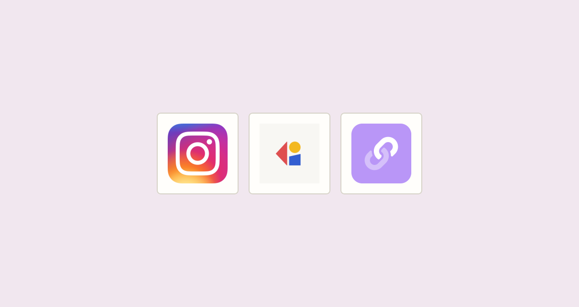 Create link page entries from Instagram posts for social managers before launch
