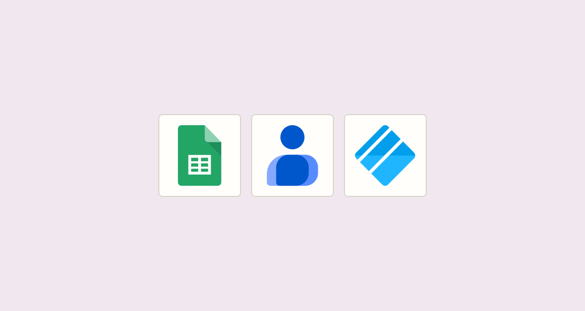 Create new hire contact and audit spreadsheet row