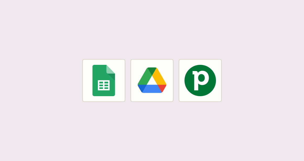 Create project folders and tracking rows for won deals before kickoff