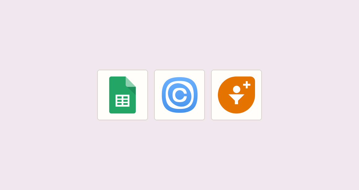 Create scheduled call rows in central tracking sheet