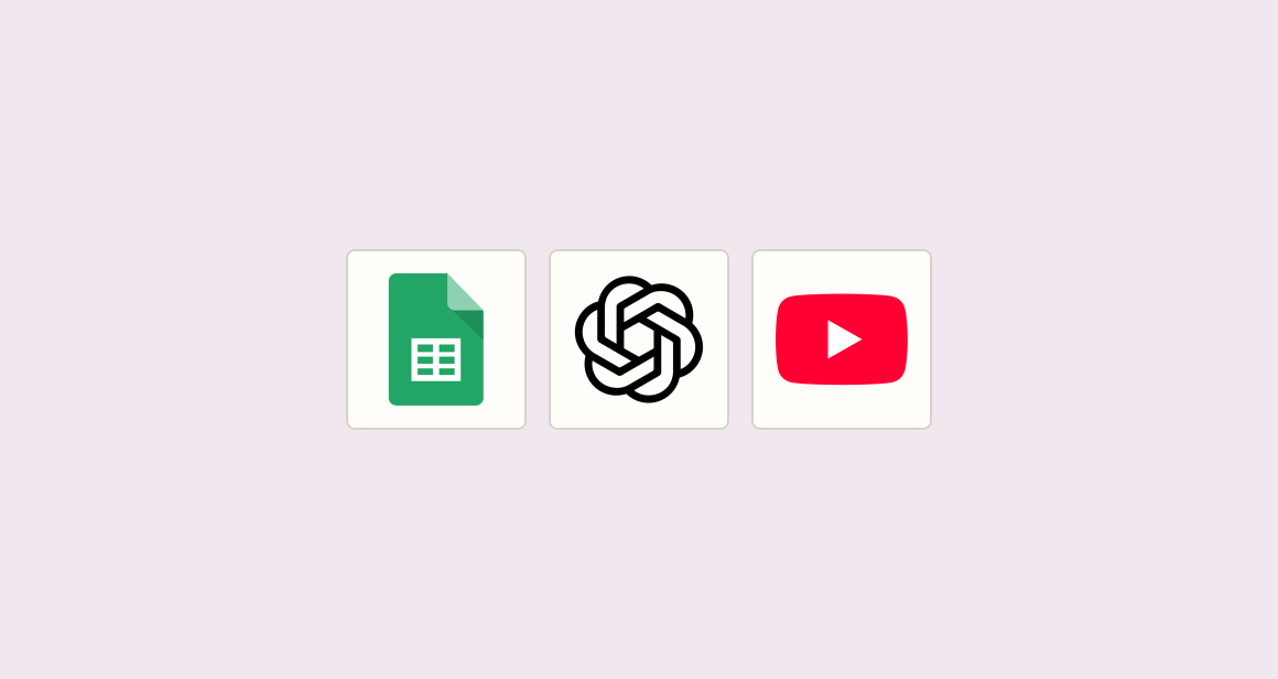 Create searchable research rows from new video results