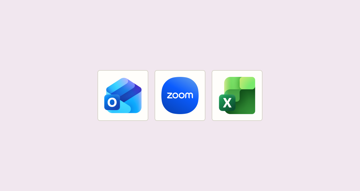 Create Zoom meeting, email organizer, and log event