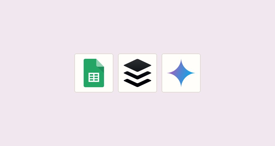 Publish AI-enhanced social post from spreadsheet row to queue