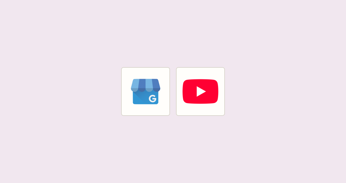 Publish channel videos to local business profile before peak search