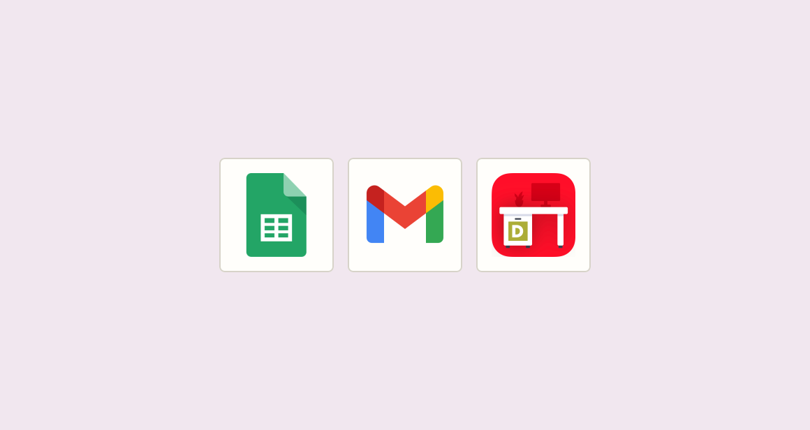 Send desk reservation confirmation email with access code