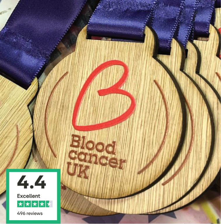 Blood Cancer UK Wooden Medal