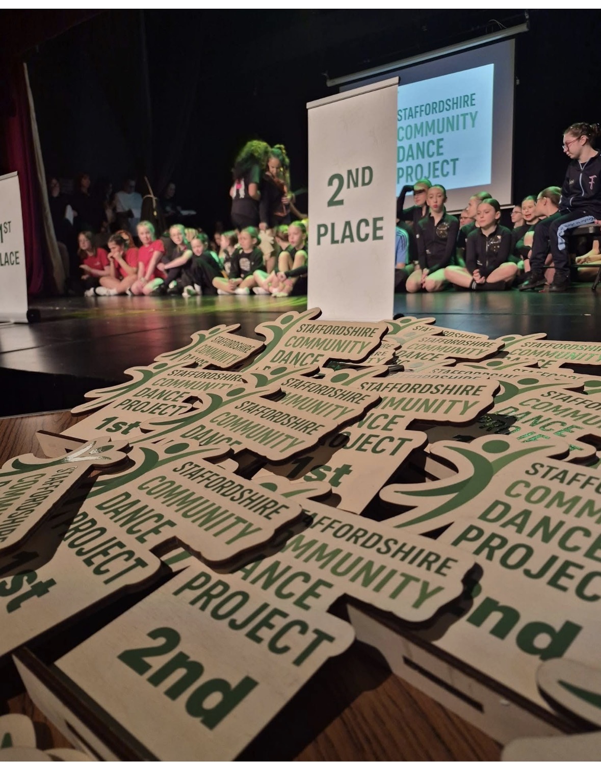 Colour Printed Wooden Trophy Dance Event