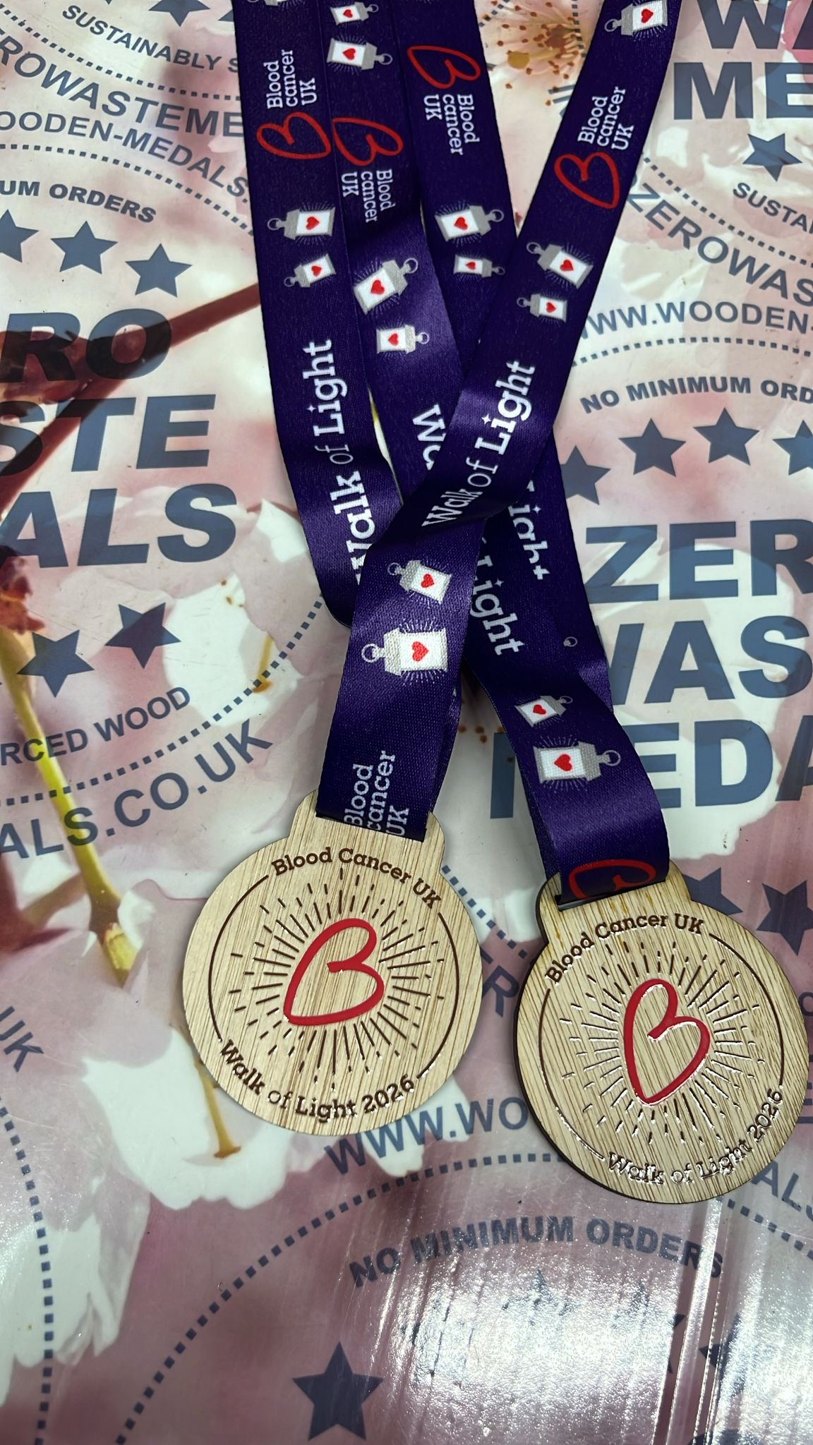 Walk of Light 2026 Wooden Medal