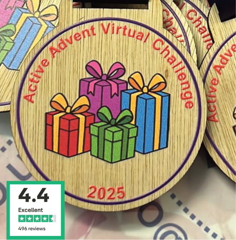 Active Advent Virtual Challenge 2025 Wooden Medal