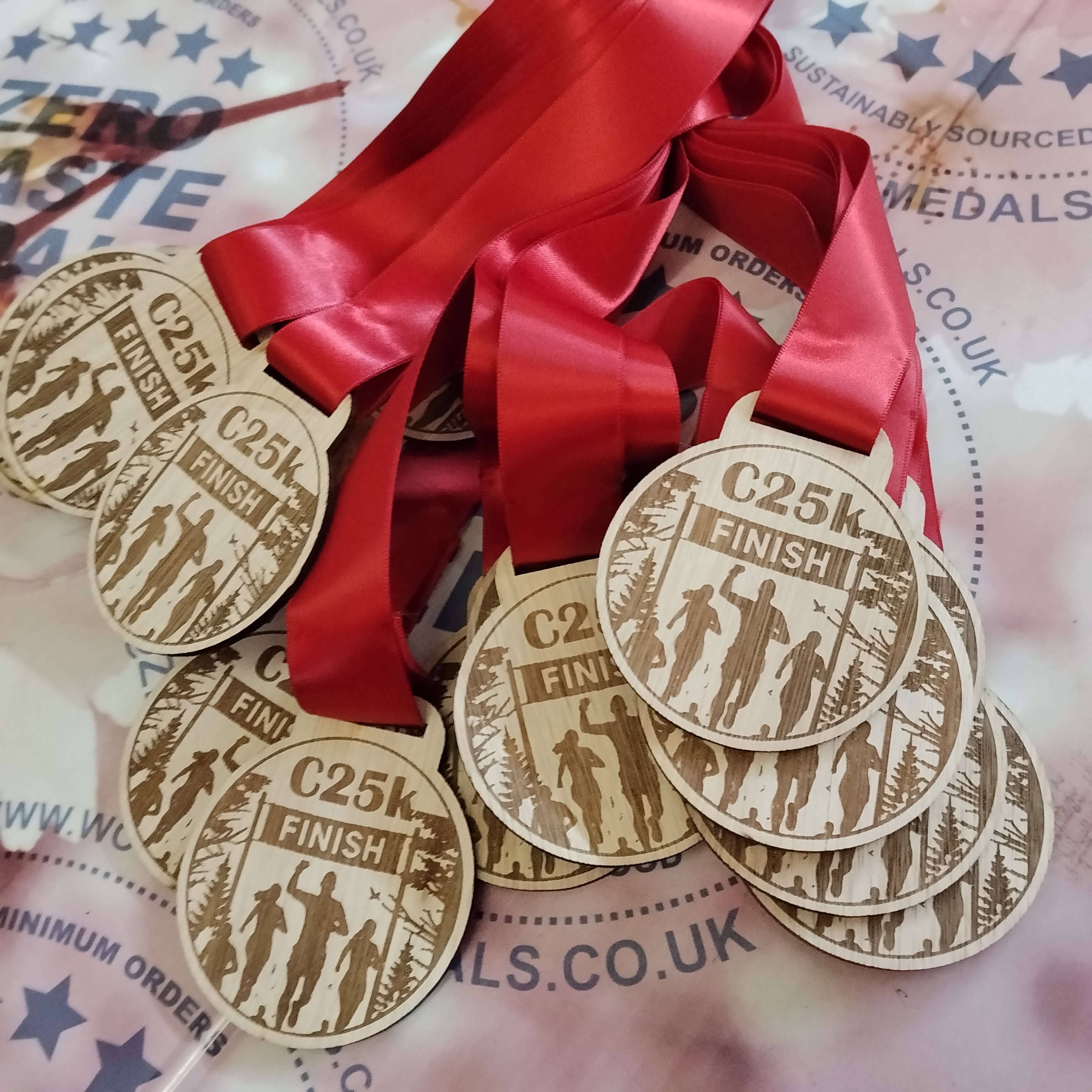 C25k Wooden Medal - Engraved Finishers Medal