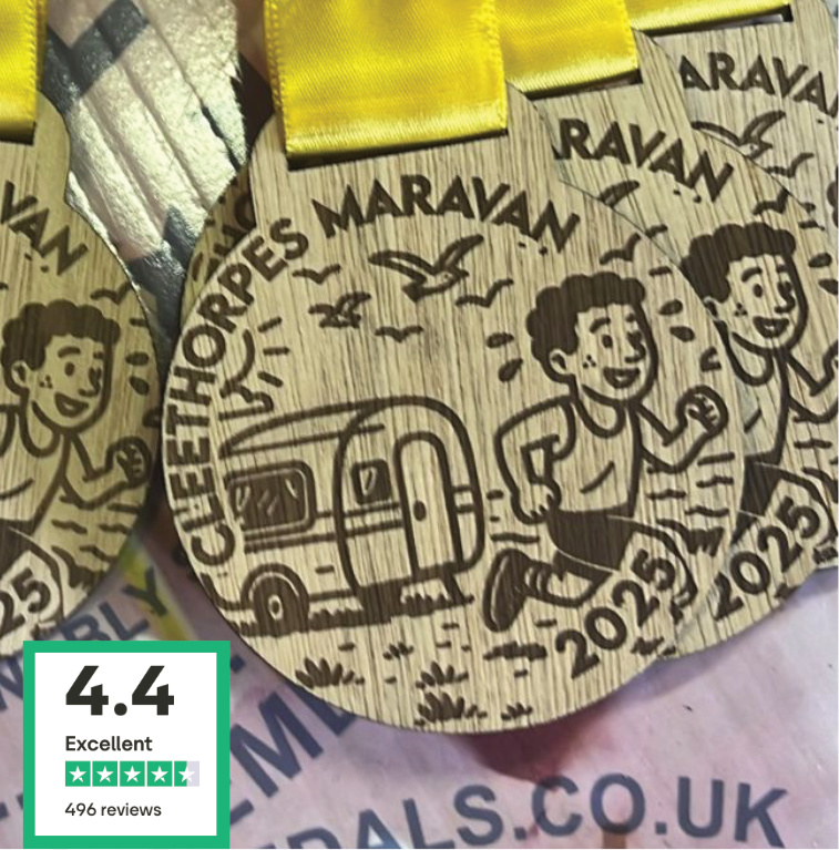 Cleethorpes Marathon Wooden Medal