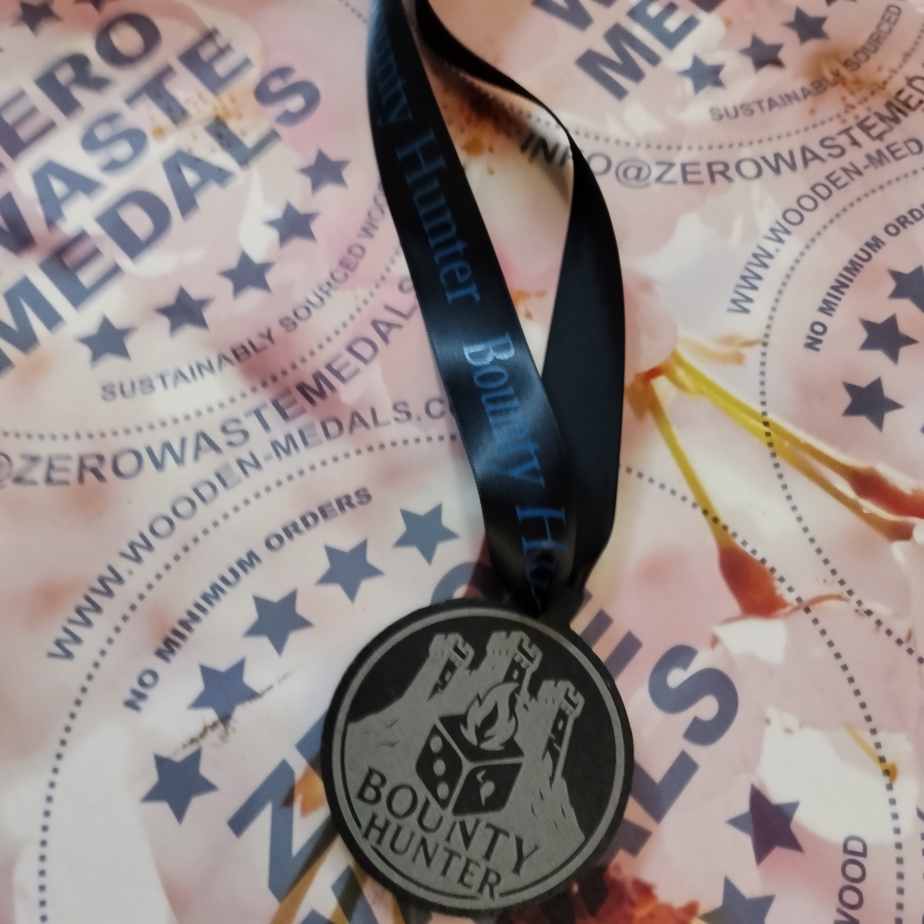 Bounty Hunter Event Wooden Medal